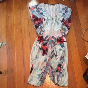 Hunter Bell Multicolor Abstract Jumpsuit